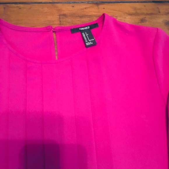Forever 21 Fuchsia Blouse - Picture 2 of 5
